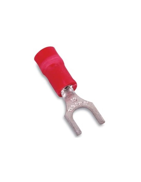 RA18-10F STA-KON INSNYL FORK TERM 22-16 BLT No10 RED