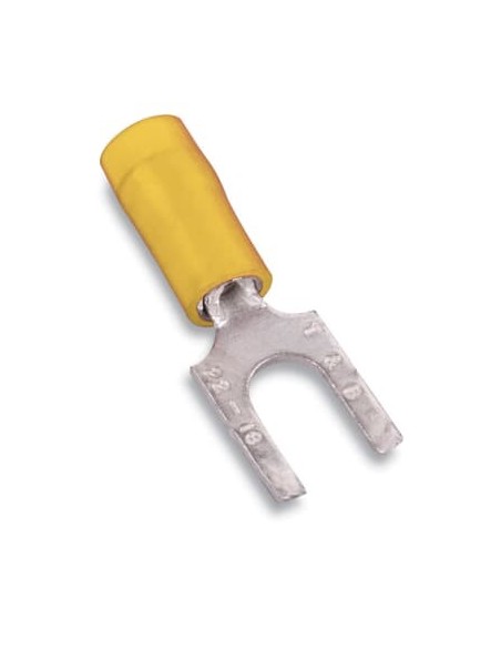 RC1223 STA-KON INS NYL FORK TERM FLG 46307 NO8 YEL