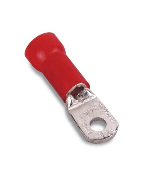 RD10361 STA-KON INS NYL RING TERM, 8AN, NO10, RED