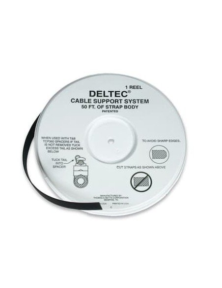 Taśma Deltec  696-41794 7TAA159090R0000 DEL [304,8m x 12,7mm] [113,2kG] -40°+85°C [K].Czarny UV