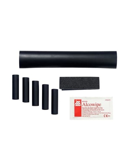 Zestaw.rurek.600V VMS1 L:5x0,05m + 1x0,2m D:5x12/3/1x33/8mm Czarne