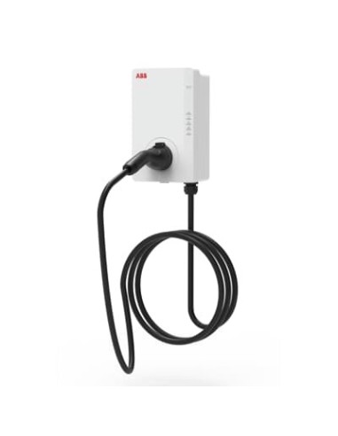 Terra AC W7-G5-R-V2-0 wallbox Typ 2, 7.4kW, przewód 5m, zasilanie z 1 fazy/32A, Bluetooth, Wi-Fi, Ethernet, z czytnikiem RFID