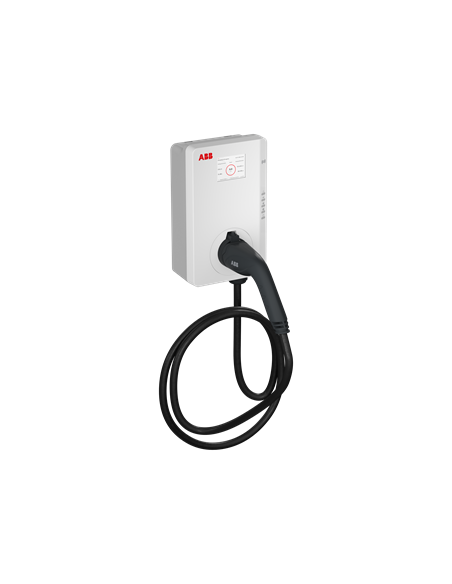 Terra AC W22-G5-RD-MC-0 wallbox Typ 2, 22kW, przewód 5m, 3-f/32A, licznik MID, RFID, LCD, modem GSM/4G