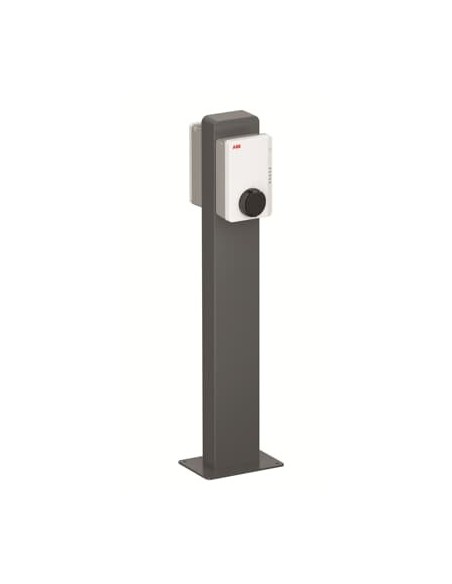 Piedestał wolnostojący metalowy do montażu dwóch ładowarek Terra AC plecami do siebie, RAL7012