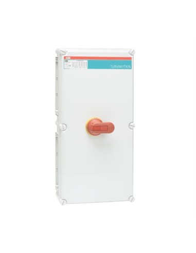 OT250KFCC3A rozłącznik bezp 3-bieg IP65 plastik rączka czerw-żółta