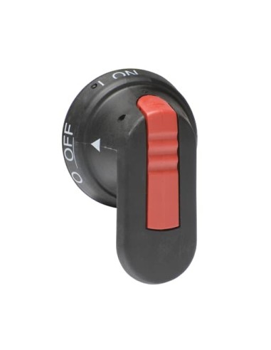 OHB65J6E00S Rączka czarna IP65 długość 65mm na wałek 6mm oznaczenie: I-0 ON-OFF blokada kłódkowa w pozycji OFF blokada otw