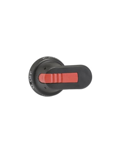 OHB65J6E011 Rączka czarna IP65 długość 65mm na wałek 6mm oznaczenie: I-0-II blokada kłódkowa w pozycji 0 blokada otwarcia