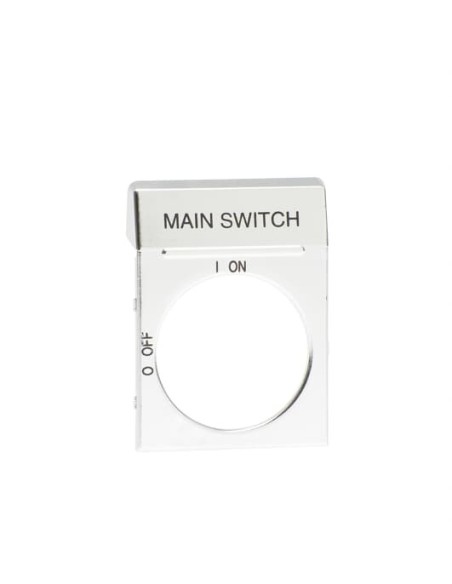 OPS2EN1 Srebrna tabliczka z opisem MAIN SWITCH do pokręteł OH2_