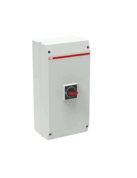 OTP125B3U Rozłącznik w obudowie 3P 400V AC22 125A obudowa IP65 plastikowa pokrętło czarne blokada drzwiczek w pozycji I (ON