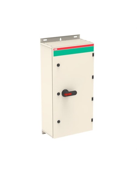 OT400DLUU3BZ Rozłącznik w obudowie 3P 400V AC22 400A obudowa IP65 z blachy stalowej rączka czarna blokada drzwiczek w pozyc