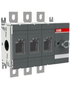 OT400E30 Rozłącznik izolacyjny 400A 3P napęd z przodu bez wałka i rączki montaż na płycie montażowej zestaw śrub do zacisk