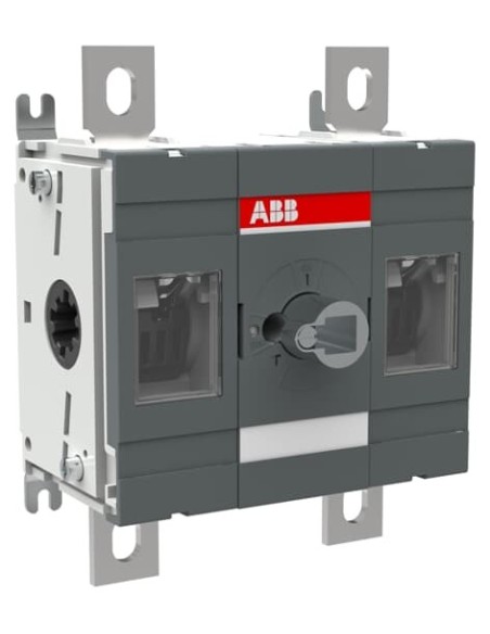 OT400E11 Rozłącznik izolacyjny 400A 2P napęd z przodu bez wałka i rączki montaż na płycie montażowej zestaw śrub do zacisk