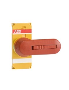 OTVY400EK Rączka żółto-czerwona do bezpośredniego montażu do OT315...400E oznakowanie: Test-OFF-ON Test-0-I blokada kłódkowa