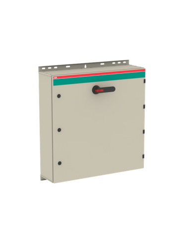 OT250KLUU6BZ Rozłącznik w obudowie 6P 400V AC22 250A obudowa IP65 z blachy stalowej rączka czarna blokada drzwiczek w pozyc