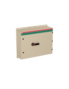 OT200KLUU6BZ Rozłącznik w obudowie 6P 400V AC22 200A obudowa IP65 z blachy stalowej rączka czarna blokada drzwiczek w pozyc