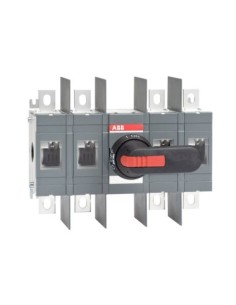 OT315E22WP Rozłącznik izolacyjny 315A 4P napęd z przodu z wałkiem i czarną rączką IP65 zwiększona odległość między biegunam