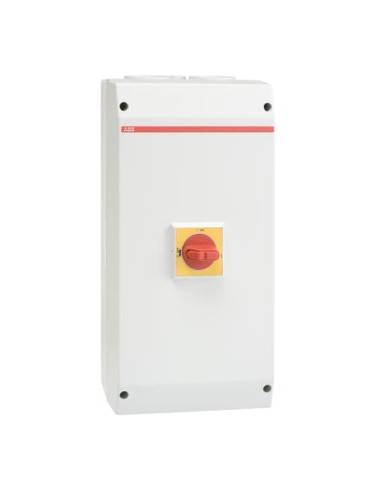 OTP75A3M rozłącznik bezp 3-bieg IP65 plastik rączka czerw-żółta