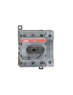 OT63F4N2 Rozłącznik 63A 4P napęd z przodu bez wałka i rączki osłona zacisków IP20 montaż na płycie lub szynie DIN