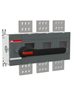 OT2000E03W4P Rozłącznik izolacyjny 2000A 3P napęd z przodu z wałkiem i czarną rączką IP65 zwiększona odległość między biegu