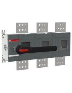 OT2500E03W8P Rozłącznik izolacyjny 2500A 3P napęd z przodu z wałkiem i czarną rączką IP65 zwiększona odległość między biegu