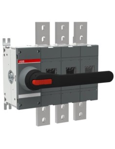 OT1600E03K Rozłącznik izolacyjny 1600A 3P napęd z przodu z rączką mocowaną na aparacie montaż na płycie montażowej zestaw