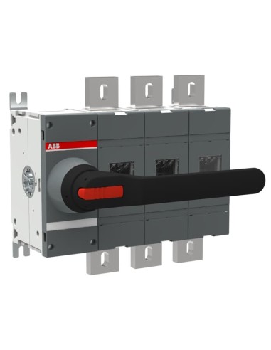 OT1000E03K Rozłącznik izolacyjny 1000A 3P napęd z przodu z rączką mocowaną na aparacie montaż na płycie montażowej zestaw