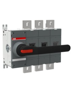 OT1250E03K Rozłącznik izolacyjny 1250A 3P napęd z przodu z rączką mocowaną na aparacie montaż na płycie montażowej zestaw