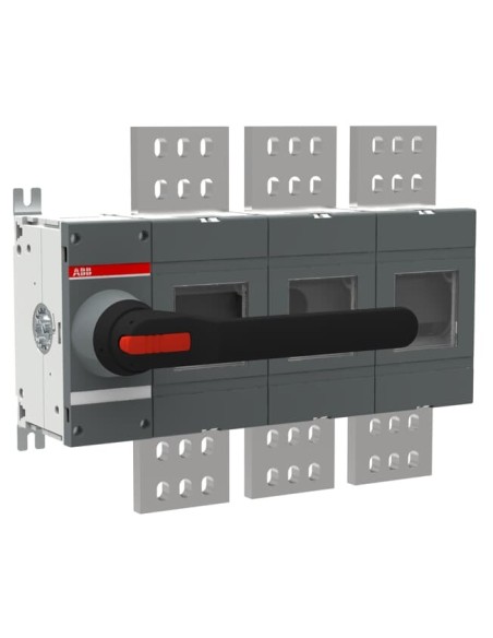 OT2000E03K Rozłącznik izolacyjny 2000A 3P napęd z przodu z rączką mocowaną na aparacie montaż na płycie montażowej zestaw