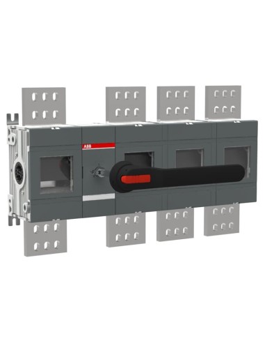 OT2000E13W4P Rozłącznik izolacyjny 2000A 4P napęd z przodu z wałkiem i czarną rączką IP65 zwiększona odległość między biegu