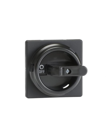 OZ331P67B Pokrętło okrągłe czarne IP67 do OT16...125F na wałek 6mm oznaczenie: I-0 ON-OFF blokada kłódkowa w pozycji 0 OFF