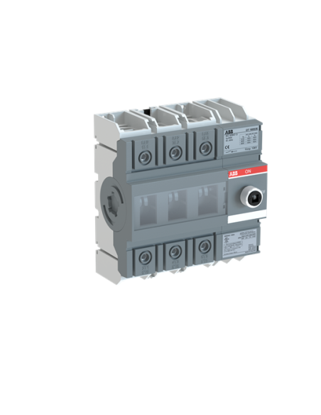 OT160G30 Rozłącznik 160A 3P napęd z przodu bez wałka i rączki osłona zacisków IP20 montaż na płycie lub szynie DIN