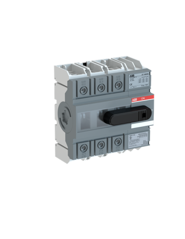 OT160G30K Rozłącznik 160A 3P napęd z przodu z rączką mocowaną na aparacie osłona zacisków IP20 montaż na płycie   szynie DIN