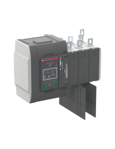 OXB630E3X2QT Przełącznik automatyczny 630A 3P 200–480 VAC I-O-II sterownik Level 2 DIP zasilanie od góry obciążenie od doł