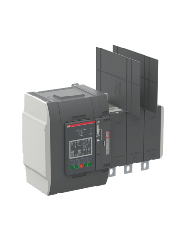 OXB500E3X2QB Przełącznik automatyczny 500A 3P 200–480 VAC I-O-II sterownik Level 2 DIP zasilanie od dołu obciążenie od gór