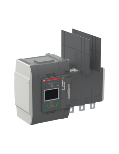 OXB630E3X4QB Przełącznik automatyczny 630A 3P 200–480 VAC I-O-II sterownik Level 4 Touch zasilanie od dołu obciążenie od g