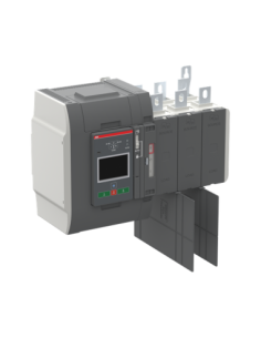 OXB500E3X4QT Przełącznik automatyczny 500A 3P 200–480 VAC I-O-II sterownik Level 4 Touch zasilanie od góry obciążenie od d