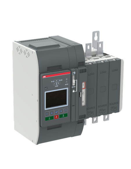 OXB200E3X3QB Przełącznik automatyczny 200A 3P 200–480 VAC I-O-II sterownik Level 3 LCD zasilanie od dołu obciążenie od gór