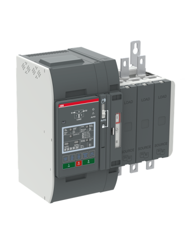 OXB200E3X2QB Przełącznik automatyczny 200A 3P 200–480 VAC I-O-II sterownik Level 2 DIP zasilanie od dołu obciążenie od gór