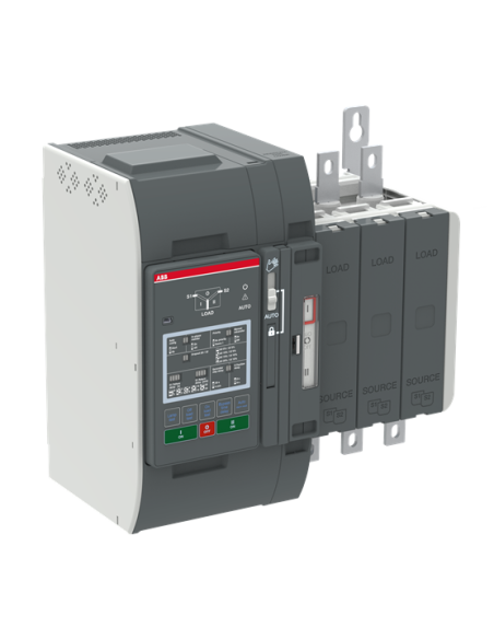 OXB200E3X2QB Przełącznik automatyczny 200A 3P 200–480 VAC I-O-II sterownik Level 2 DIP zasilanie od dołu obciążenie od gór