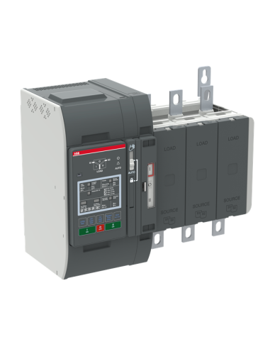 OXB315E3X2QB Przełącznik automatyczny 315A 3P 200–480 VAC I-O-II sterownik Level 2 DIP zasilanie od dołu obciążenie od gór