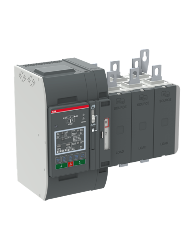 OXB315E3X2QT Przełącznik automatyczny 315A 3P 200–480 VAC I-O-II sterownik Level 2 DIP zasilanie od góry obciążenie od doł