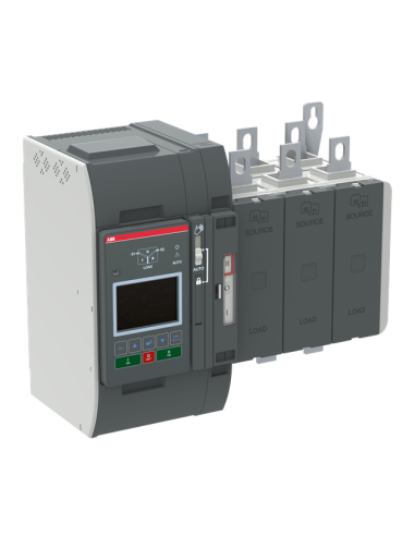 OXB315E3X3QT Przełącznik automatyczny 315A 3P 200–480 VAC I-O-II sterownik Level 3 LCD zasilanie od góry obciążenie od doł