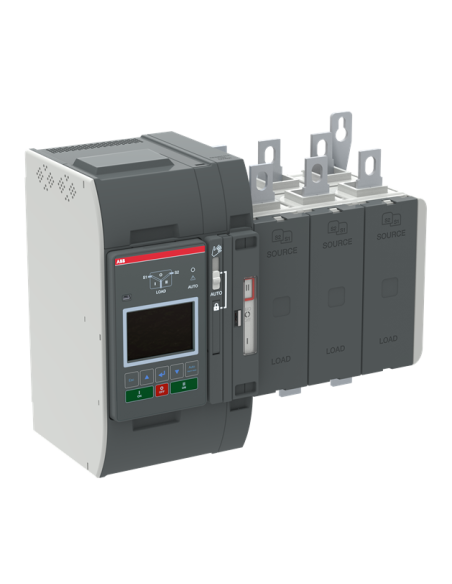 OXB315E3X3QT Przełącznik automatyczny 315A 3P 200–480 VAC I-O-II sterownik Level 3 LCD zasilanie od góry obciążenie od doł