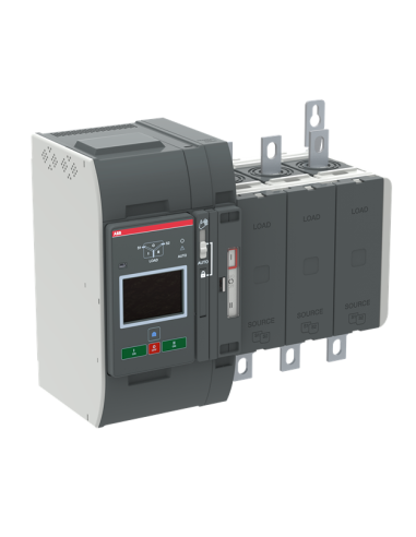 OXB315E3X4QB Przełącznik automatyczny 315A 3P 200–480 VAC I-O-II sterownik Level 4 Touch zasilanie od dołu obciążenie od g