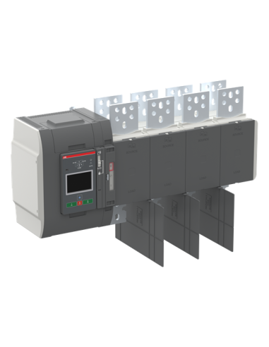 OXB1000E3S4QT Przełącznik automatyczny 1000A 3P+N jednoczesny 200–480 VAC I-O-II sterownik Level 4 Touch zasilanie od góry