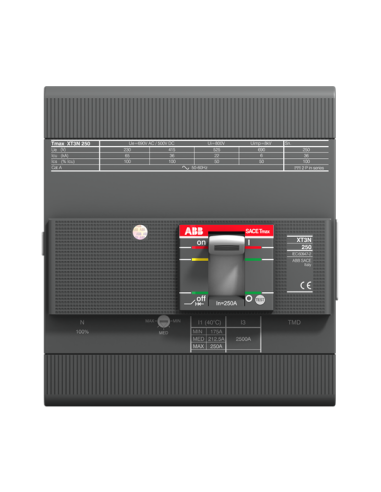 XT3N 250 TMG 125-400 4p F F InN-100% wyłącznik kompaktowy