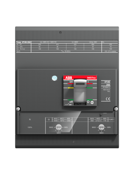 XT4L 250 TMA 225-2250 4p F F InN-50% wyłącznik kompaktowy